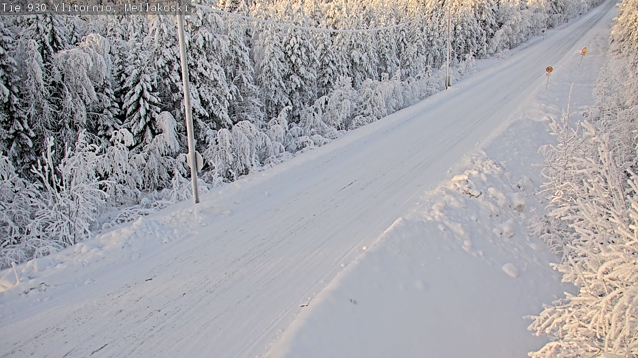 Weather Camera Image Road 83 Ylitornio, Mellakoski, Ylitornio, Lappi