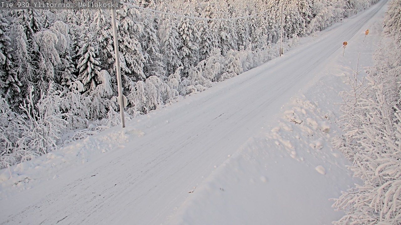 Weather Camera Image Road 83 Ylitornio, Mellakoski, Ylitornio, Lappi