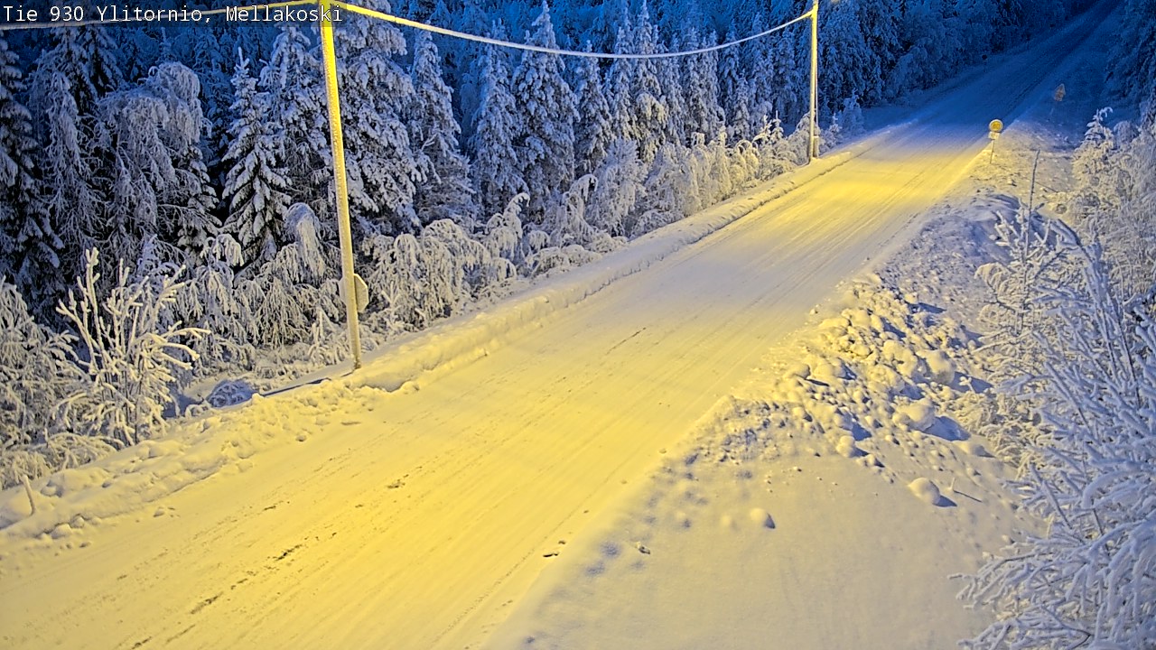Weather Camera Image Road 83 Ylitornio, Mellakoski, Ylitornio, Lappi
