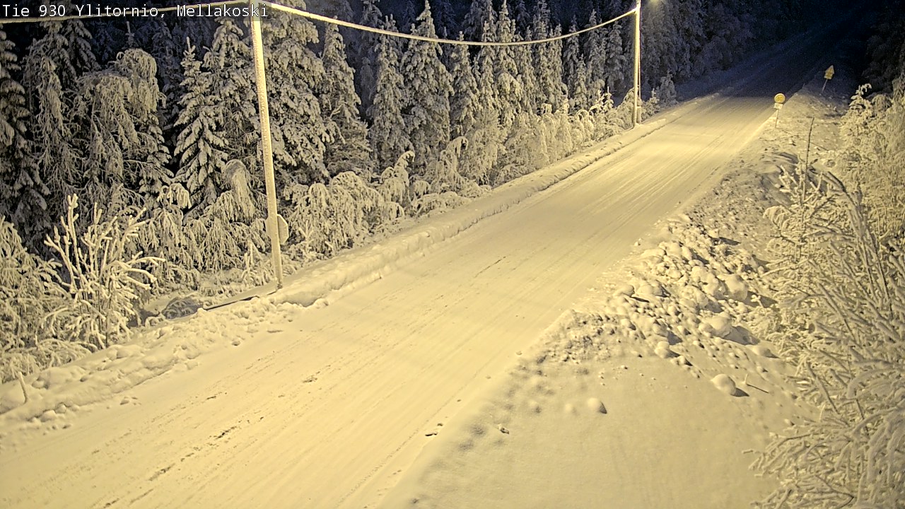 Weather Camera Image Road 83 Ylitornio, Mellakoski, Ylitornio, Lappi