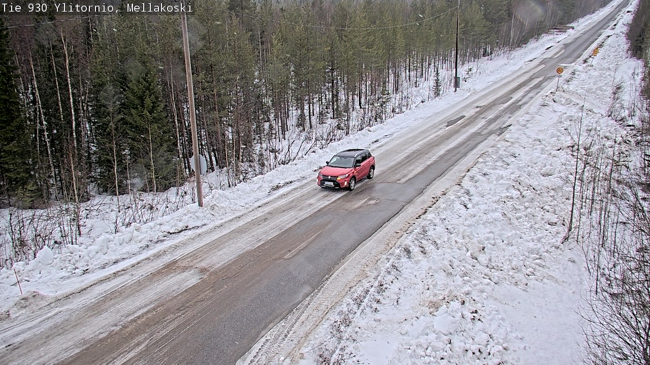 Weather Camera Image Väg 83 Övertorneå, Mellakoski, Ylitornio, Lappi