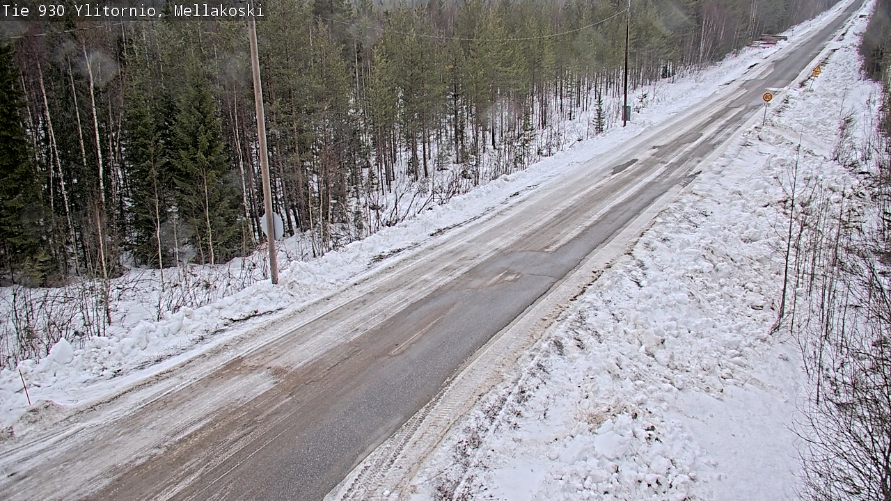 Weather Camera Image Väg 83 Övertorneå, Mellakoski, Ylitornio, Lappi