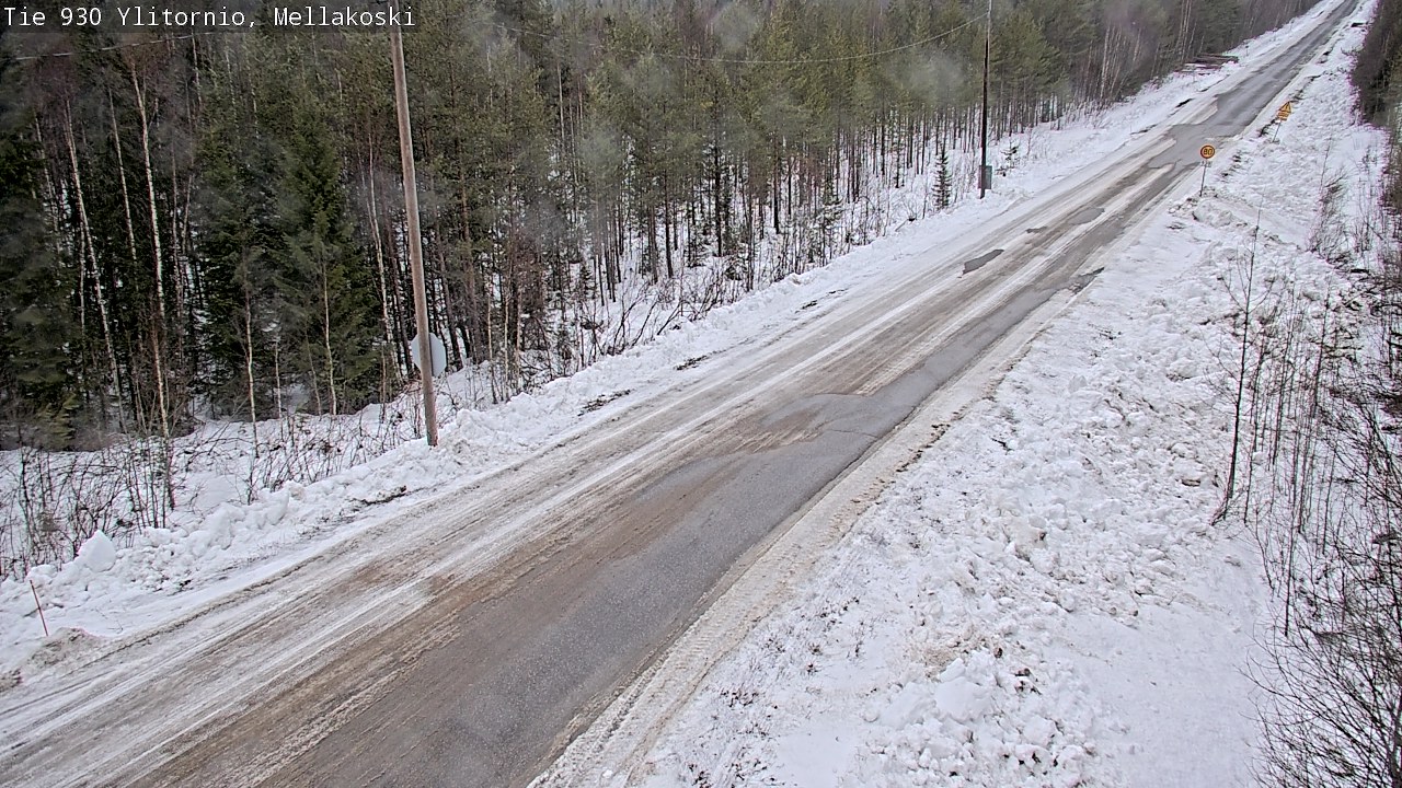 Weather Camera Image Väg 83 Övertorneå, Mellakoski, Ylitornio, Lappi