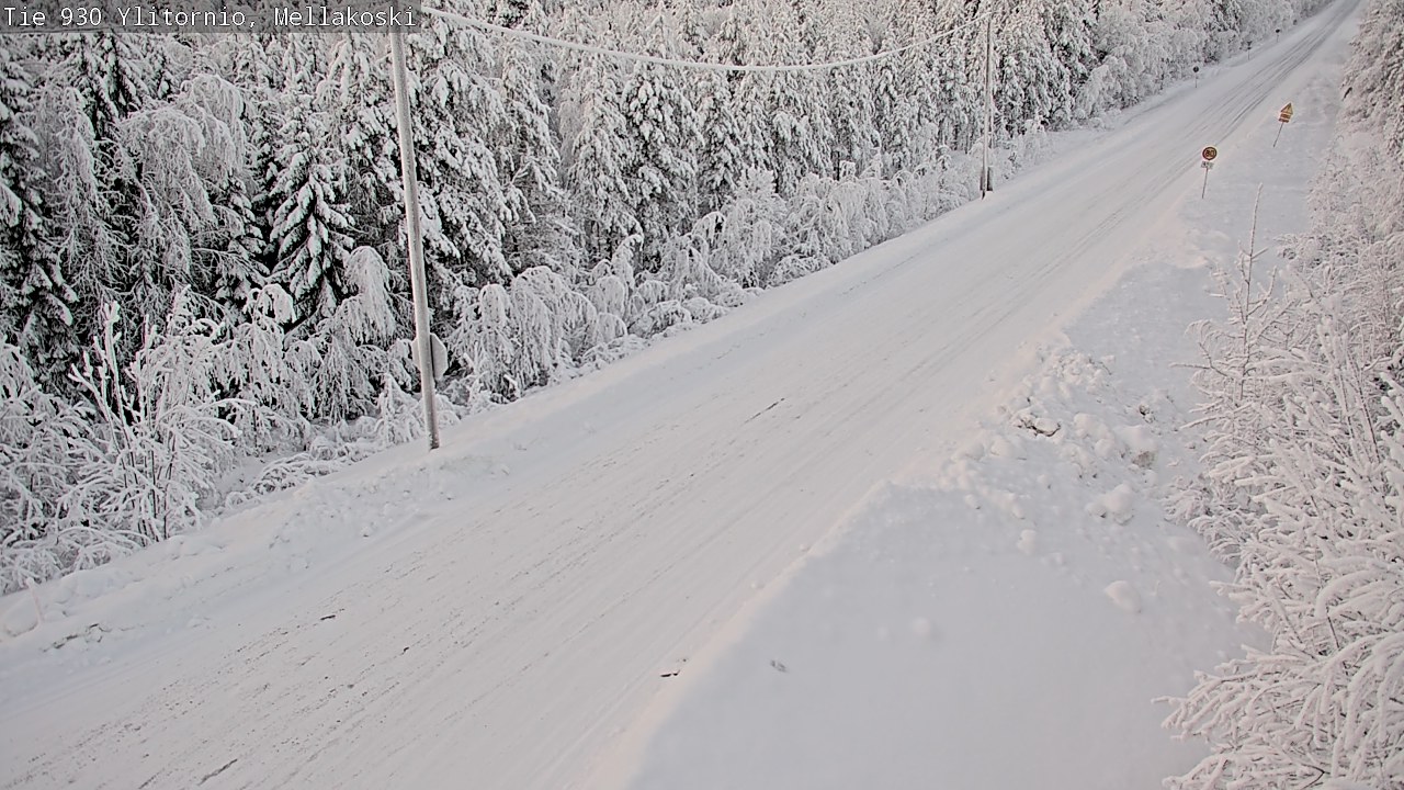 Weather Camera Image Road 83 Ylitornio, Mellakoski, Ylitornio, Lappi