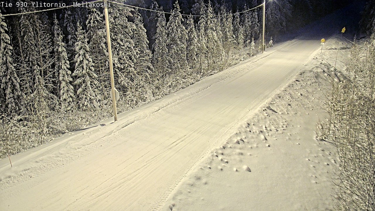 Weather Camera Image Road 83 Ylitornio, Mellakoski, Ylitornio, Lappi