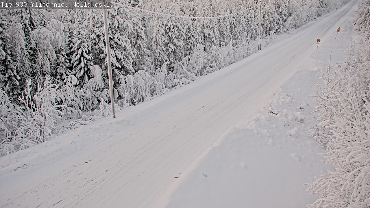 Weather Camera Image Road 83 Ylitornio, Mellakoski, Ylitornio, Lappi