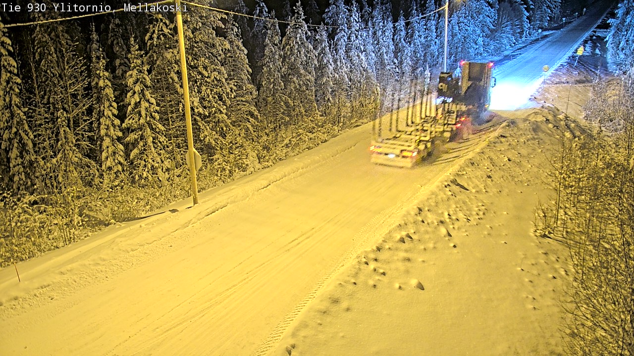 Weather Camera Image Road 83 Ylitornio, Mellakoski, Ylitornio, Lappi