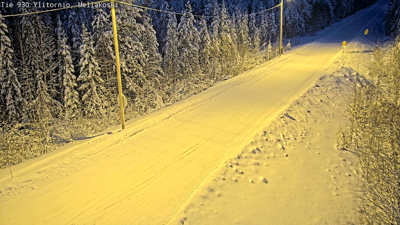 Weather Camera Image Road 83 Ylitornio, Mellakoski, Ylitornio, Lappi