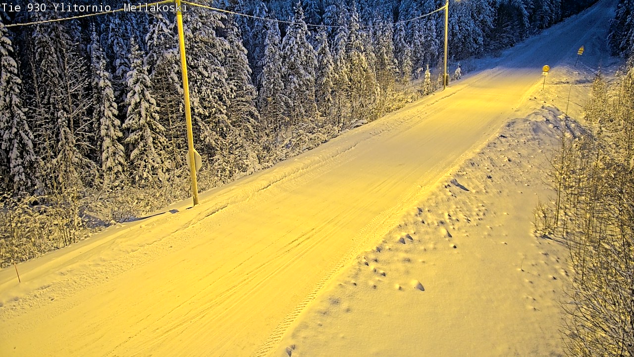 Weather Camera Image Road 83 Ylitornio, Mellakoski, Ylitornio, Lappi