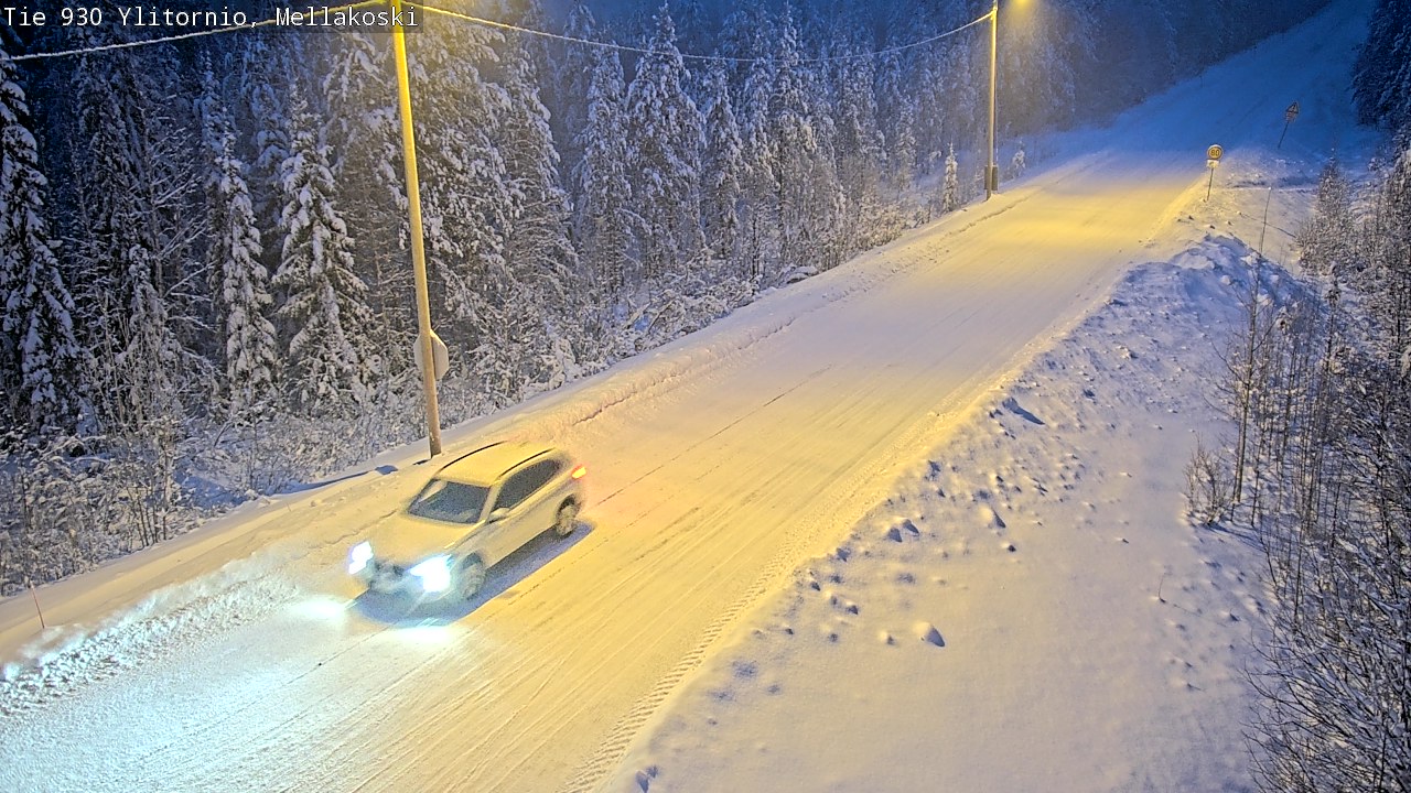 Weather Camera Image Road 83 Ylitornio, Mellakoski, Ylitornio, Lappi