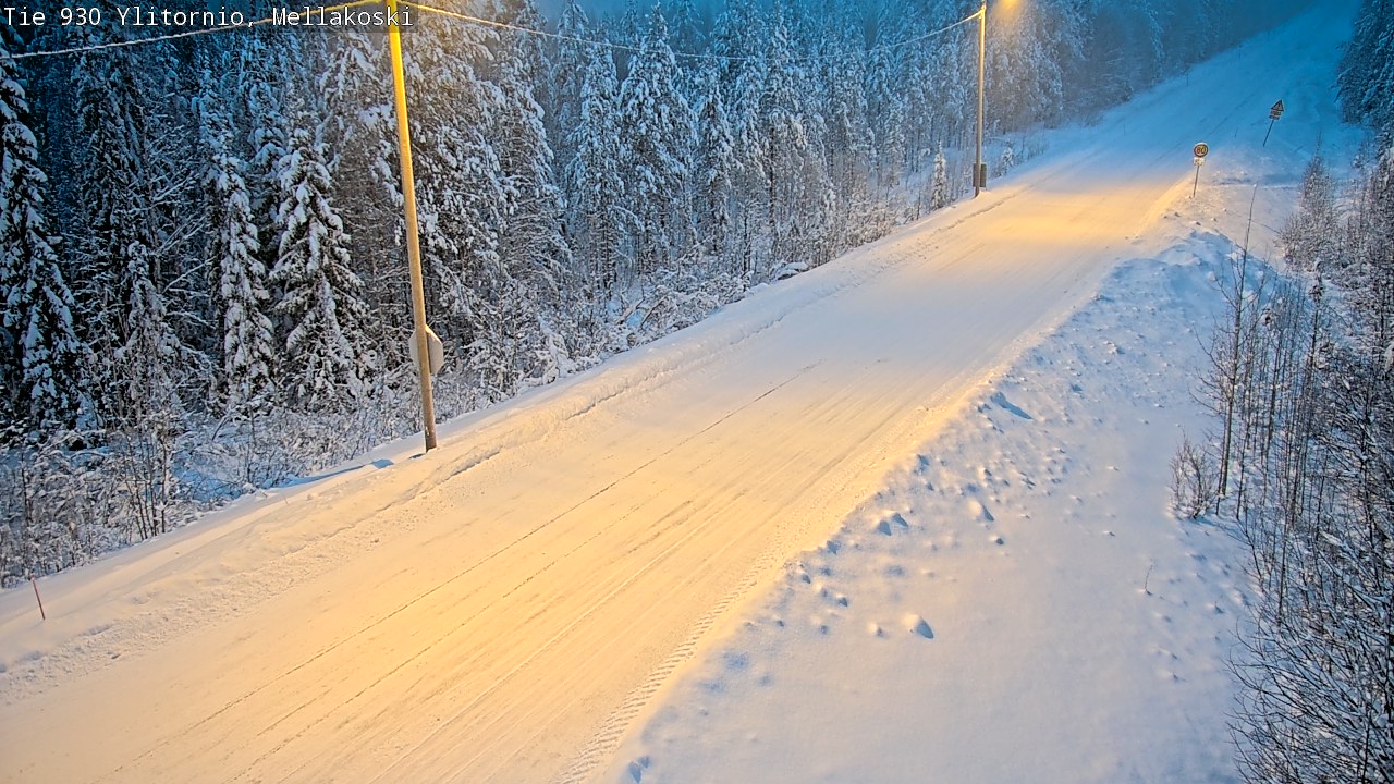 Weather Camera Image Väg 83 Övertorneå, Mellakoski, Ylitornio, Lappi