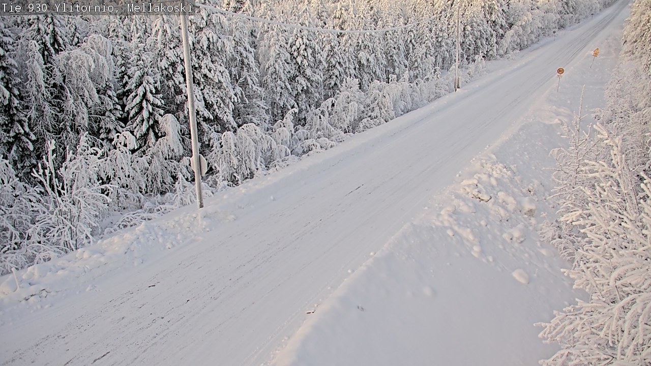 Weather Camera Image Road 83 Ylitornio, Mellakoski, Ylitornio, Lappi