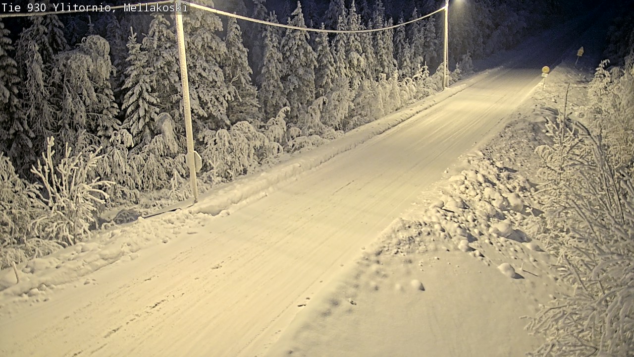 Weather Camera Image Road 83 Ylitornio, Mellakoski, Ylitornio, Lappi