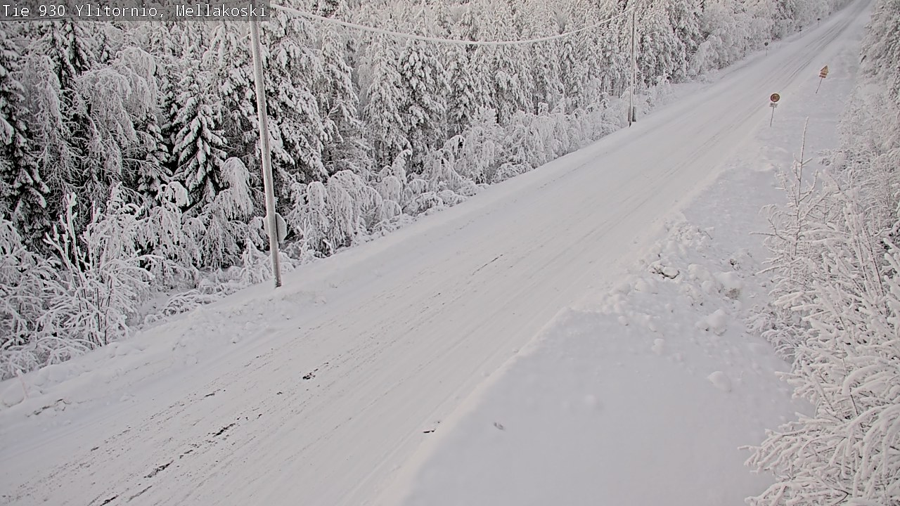 Weather Camera Image Road 83 Ylitornio, Mellakoski, Ylitornio, Lappi