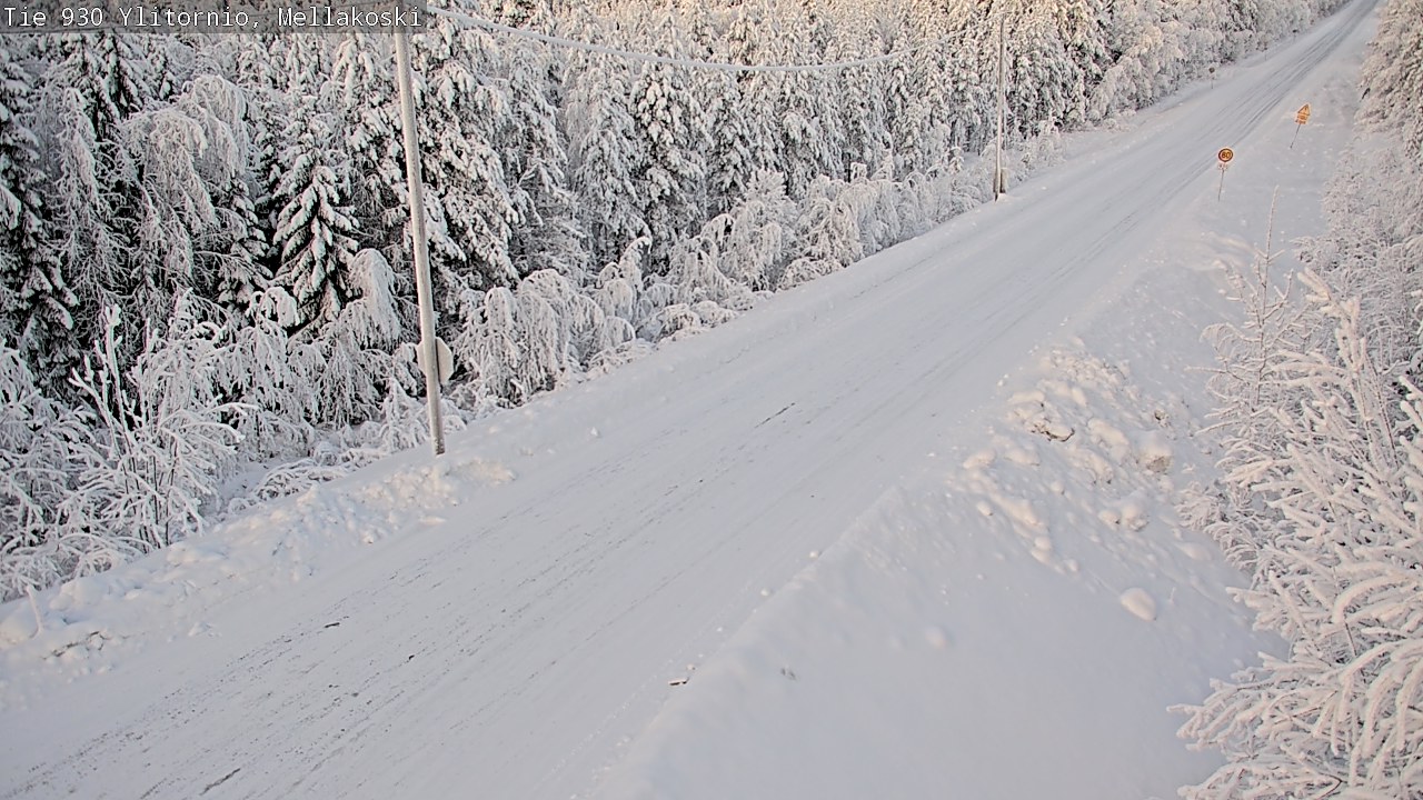 Weather Camera Image Road 83 Ylitornio, Mellakoski, Ylitornio, Lappi