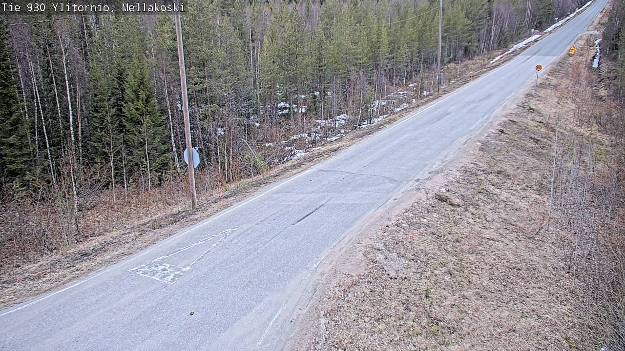 Weather Camera Image Road 83 Ylitornio, Mellakoski, Ylitornio, Lappi