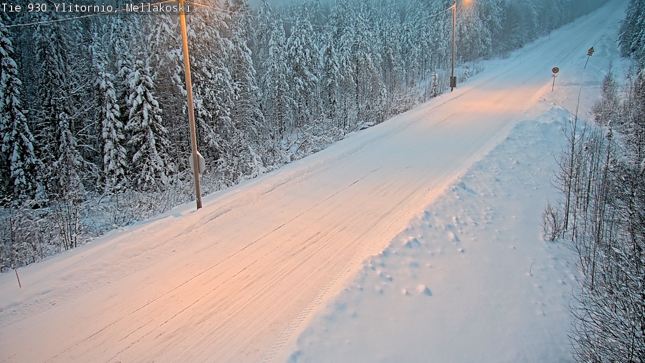 Weather Camera Image Väg 83 Övertorneå, Mellakoski, Ylitornio, Lappi
