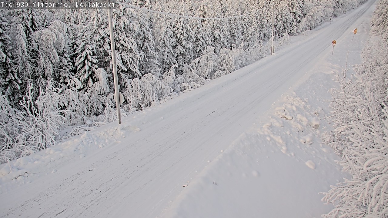 Weather Camera Image Road 83 Ylitornio, Mellakoski, Ylitornio, Lappi