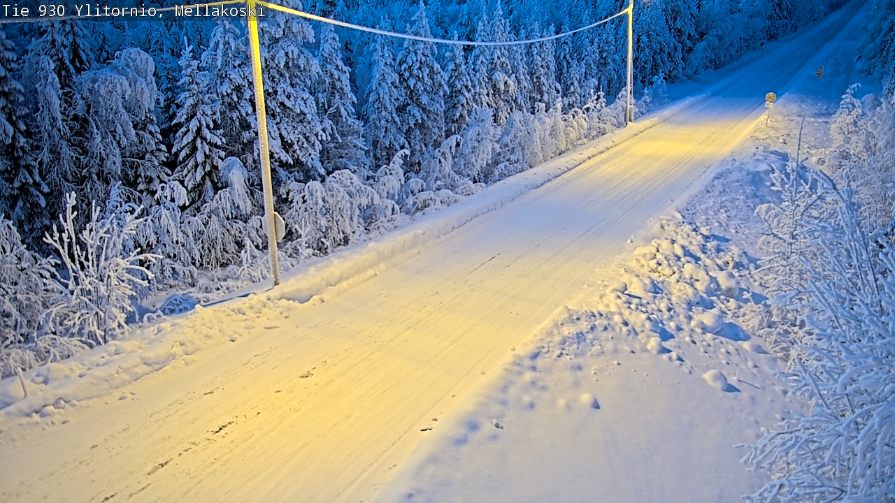 Weather Camera Image Road 83 Ylitornio, Mellakoski, Ylitornio, Lappi