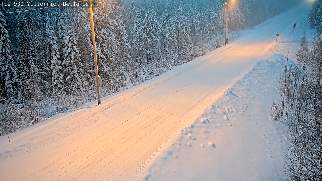 Weather Camera Image Väg 83 Övertorneå, Mellakoski, Ylitornio, Lappi