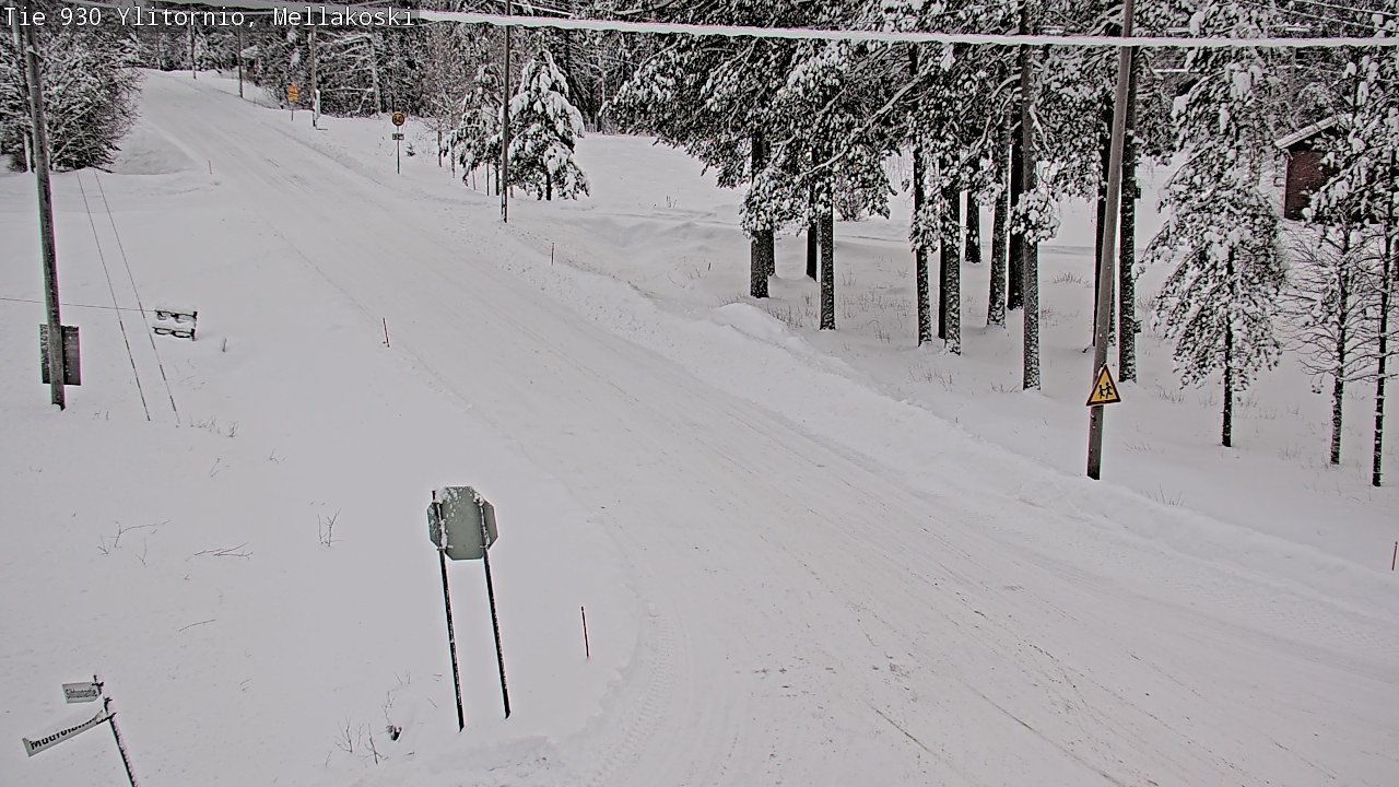 Weather Camera Image Väg 83 Övertorneå, Mellakoski, Ylitornio, Lappi