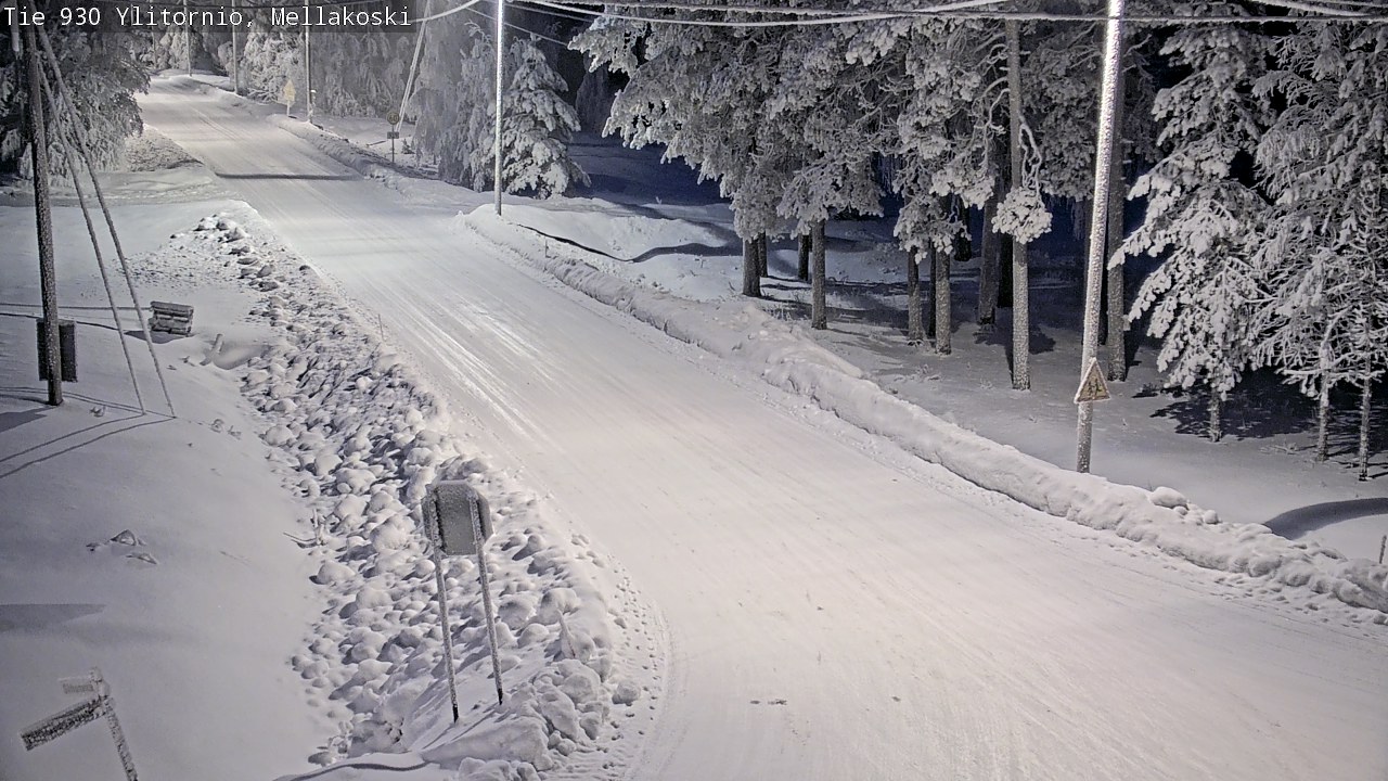 Weather Camera Image Road 83 Ylitornio, Mellakoski, Ylitornio, Lappi