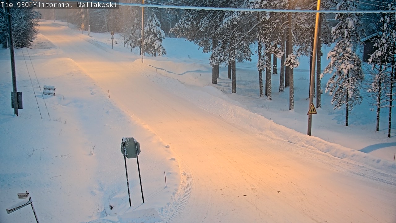 Weather Camera Image Väg 83 Övertorneå, Mellakoski, Ylitornio, Lappi