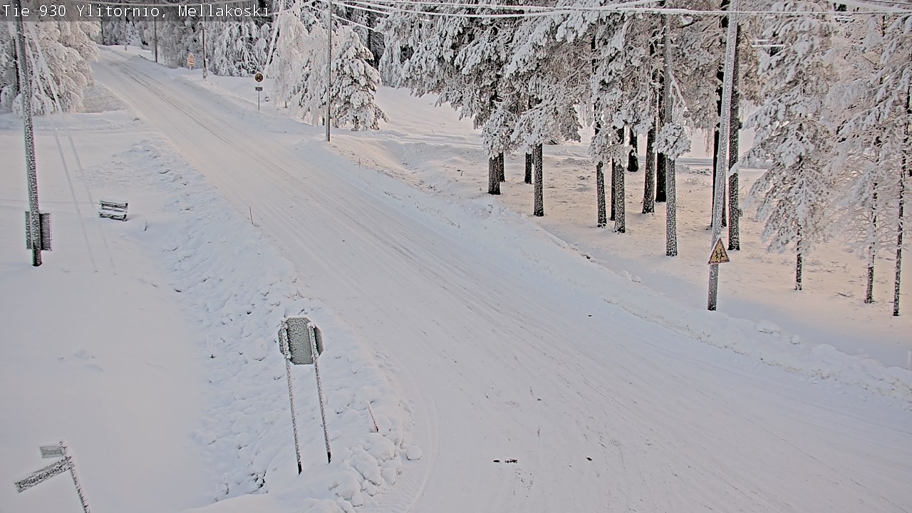 Weather Camera Image Road 83 Ylitornio, Mellakoski, Ylitornio, Lappi