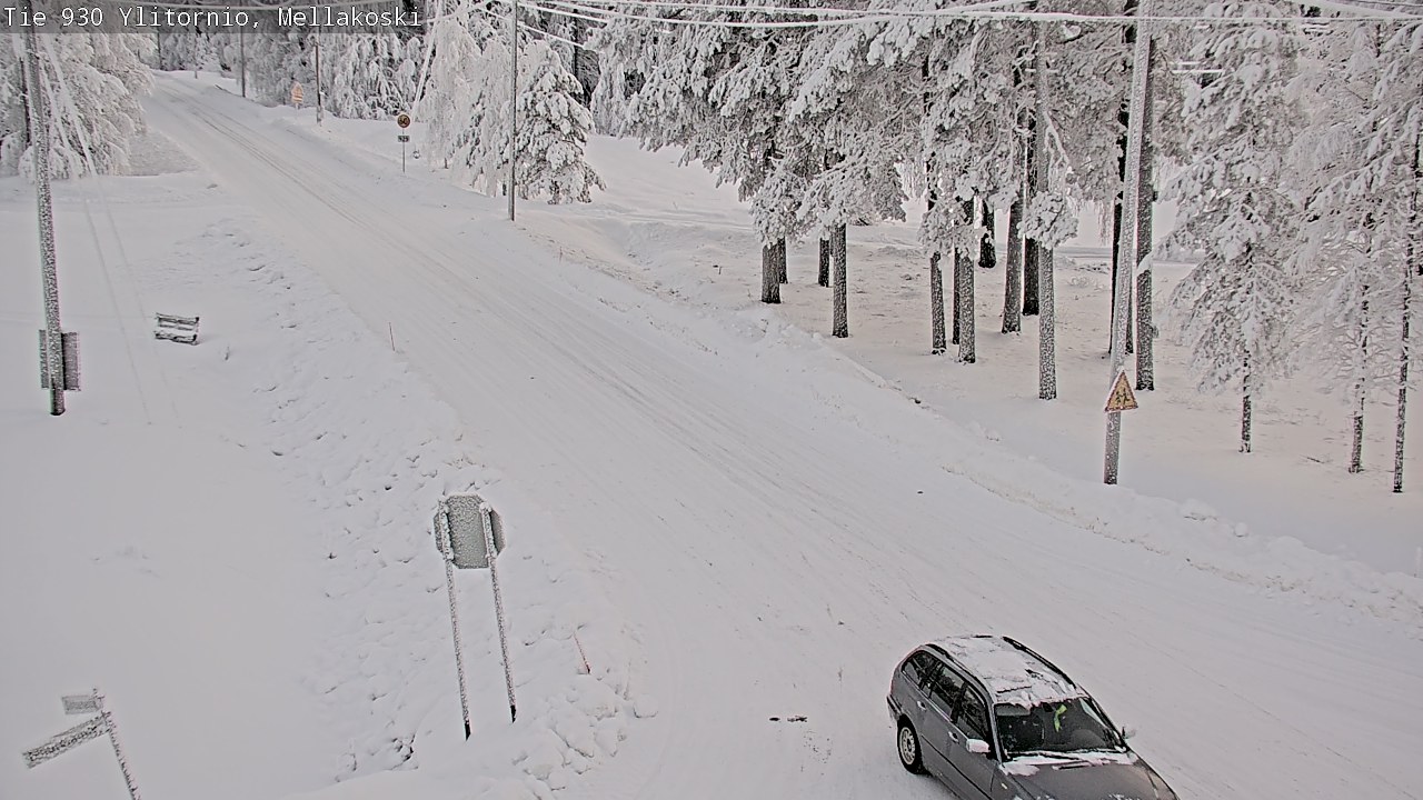 Weather Camera Image Road 83 Ylitornio, Mellakoski, Ylitornio, Lappi