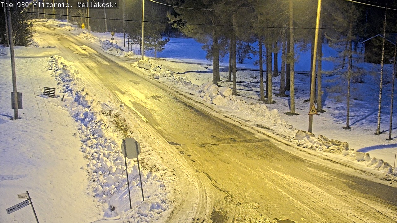 Weather Camera Image Väg 83 Övertorneå, Mellakoski, Ylitornio, Lappi