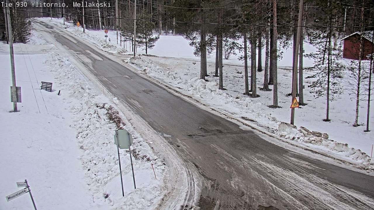 Weather Camera Image Väg 83 Övertorneå, Mellakoski, Ylitornio, Lappi