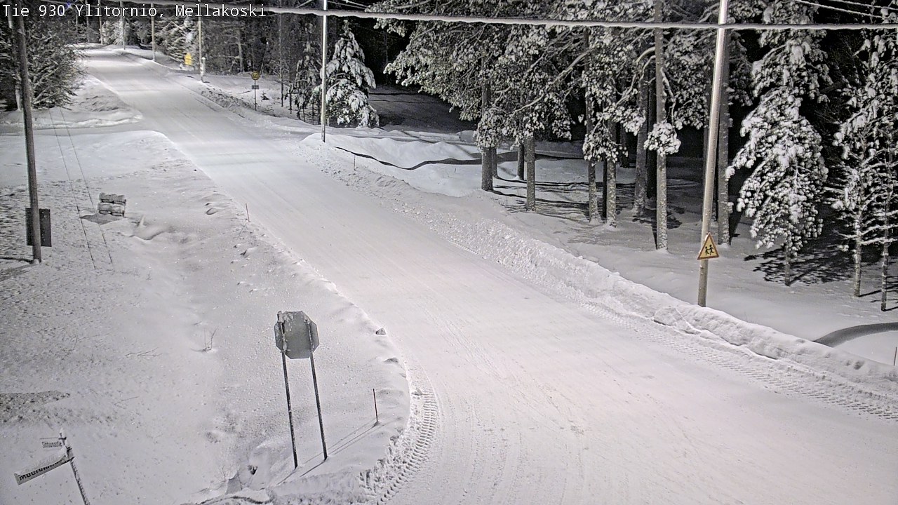 Weather Camera Image Väg 83 Övertorneå, Mellakoski, Ylitornio, Lappi