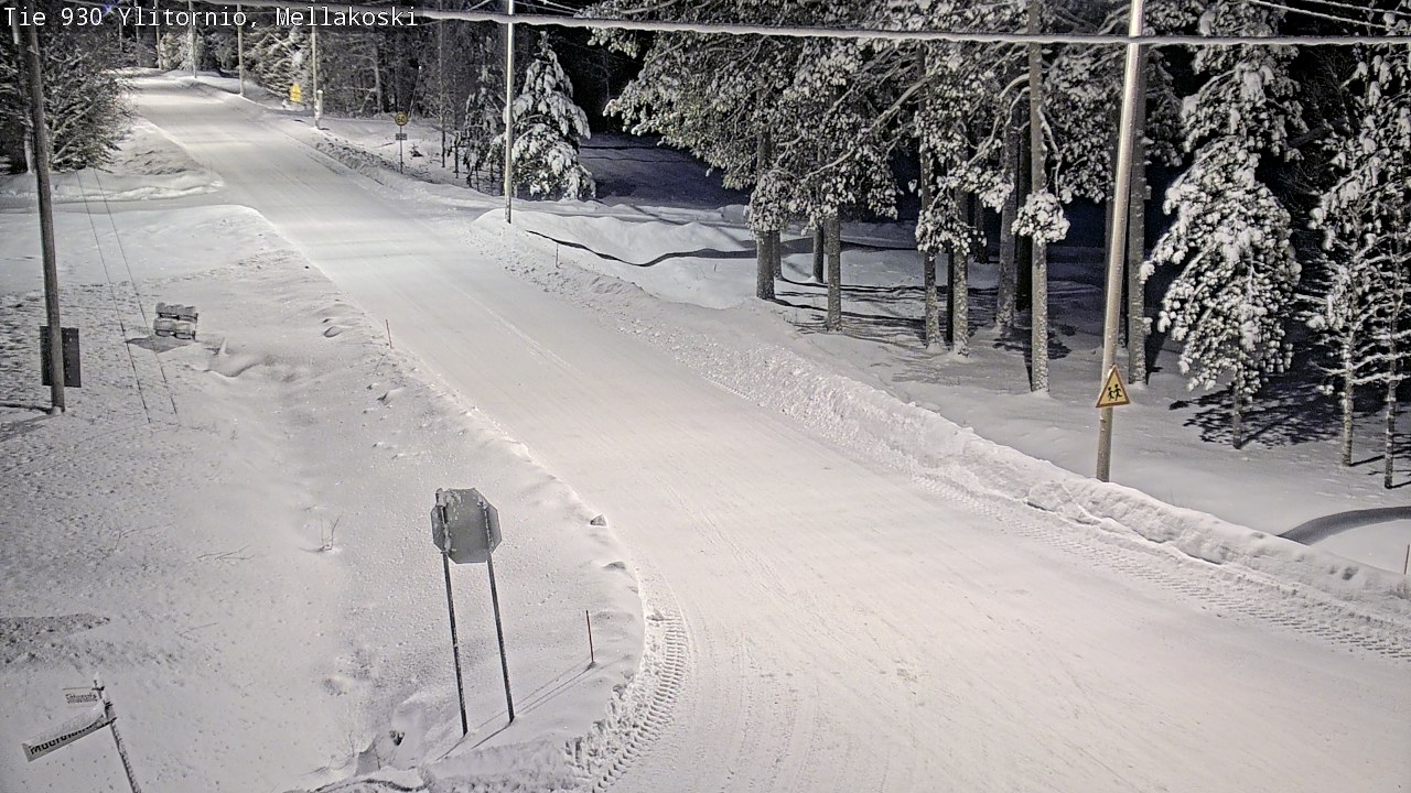 Weather Camera Image Väg 83 Övertorneå, Mellakoski, Ylitornio, Lappi