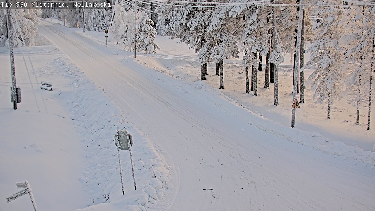 Weather Camera Image Road 83 Ylitornio, Mellakoski, Ylitornio, Lappi