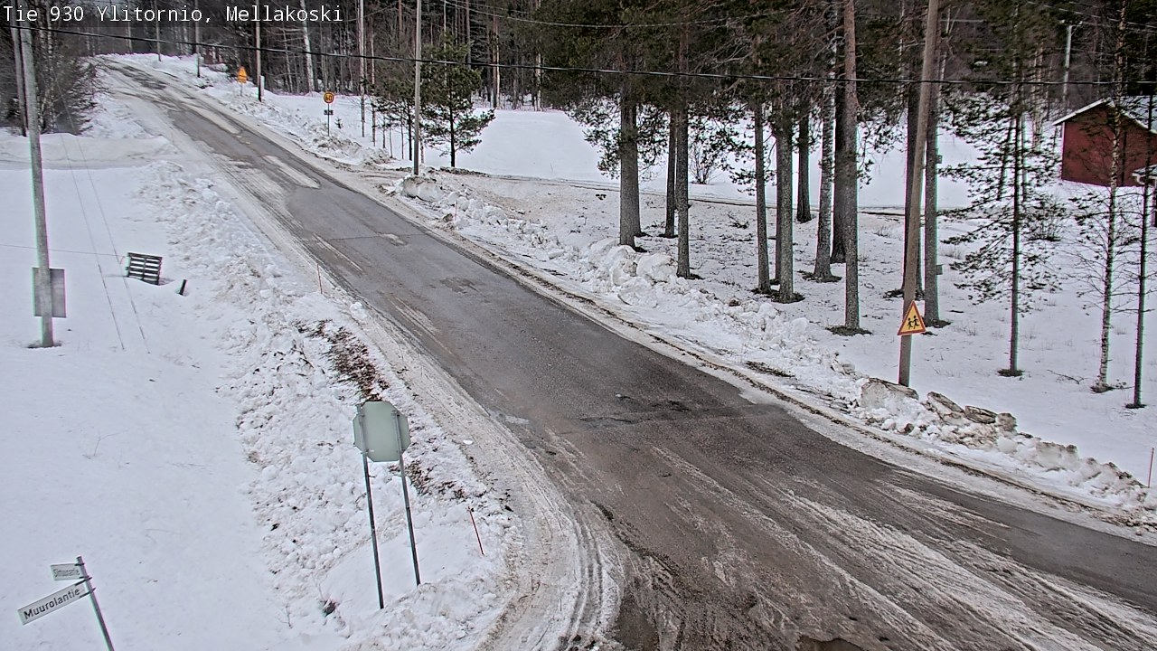 Weather Camera Image Road 83 Ylitornio, Mellakoski, Ylitornio, Lappi
