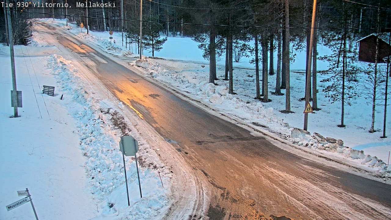 Weather Camera Image Väg 83 Övertorneå, Mellakoski, Ylitornio, Lappi