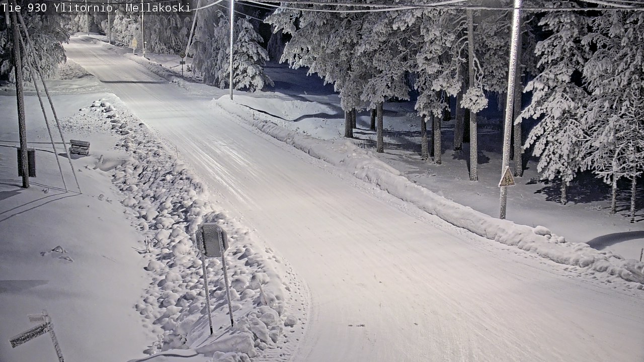 Weather Camera Image Road 83 Ylitornio, Mellakoski, Ylitornio, Lappi