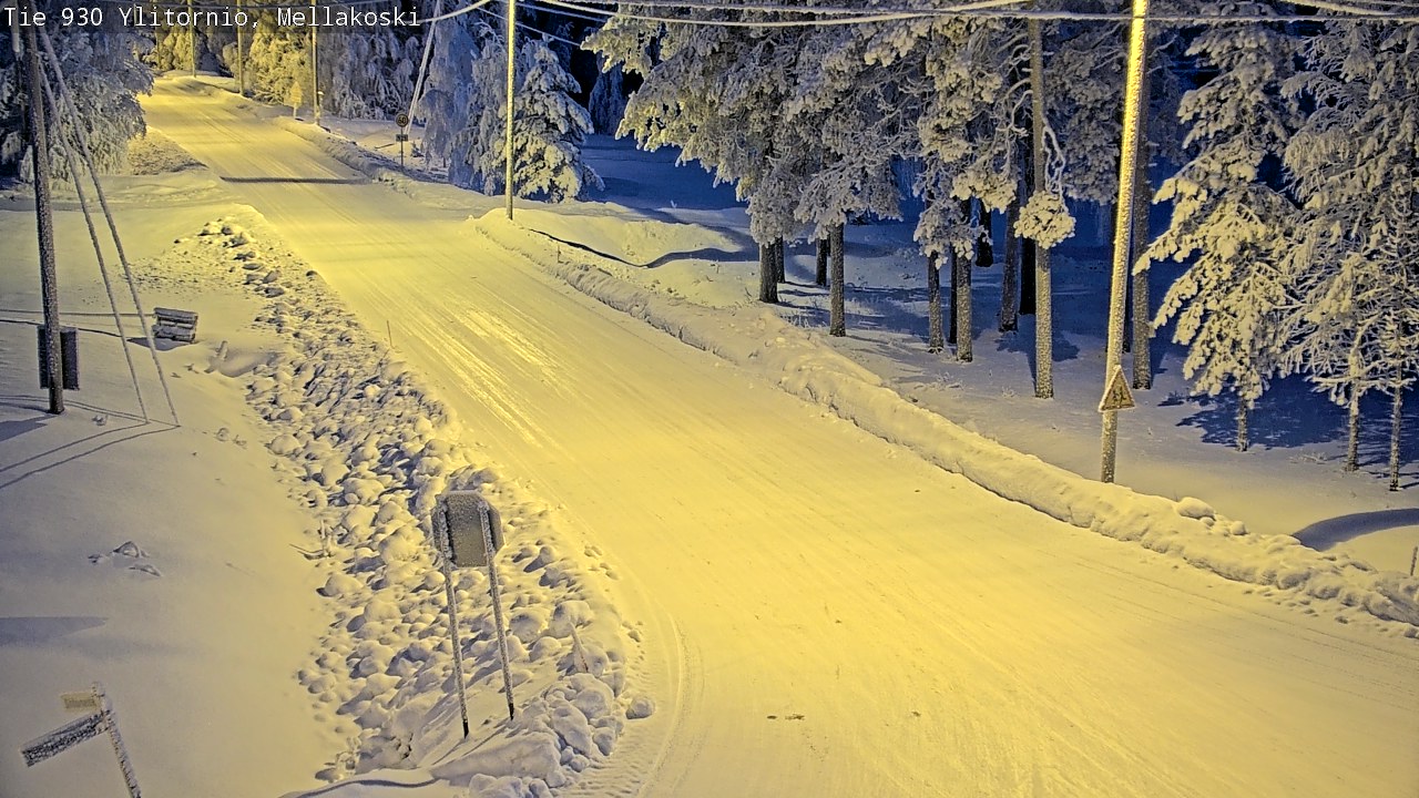 Weather Camera Image Road 83 Ylitornio, Mellakoski, Ylitornio, Lappi