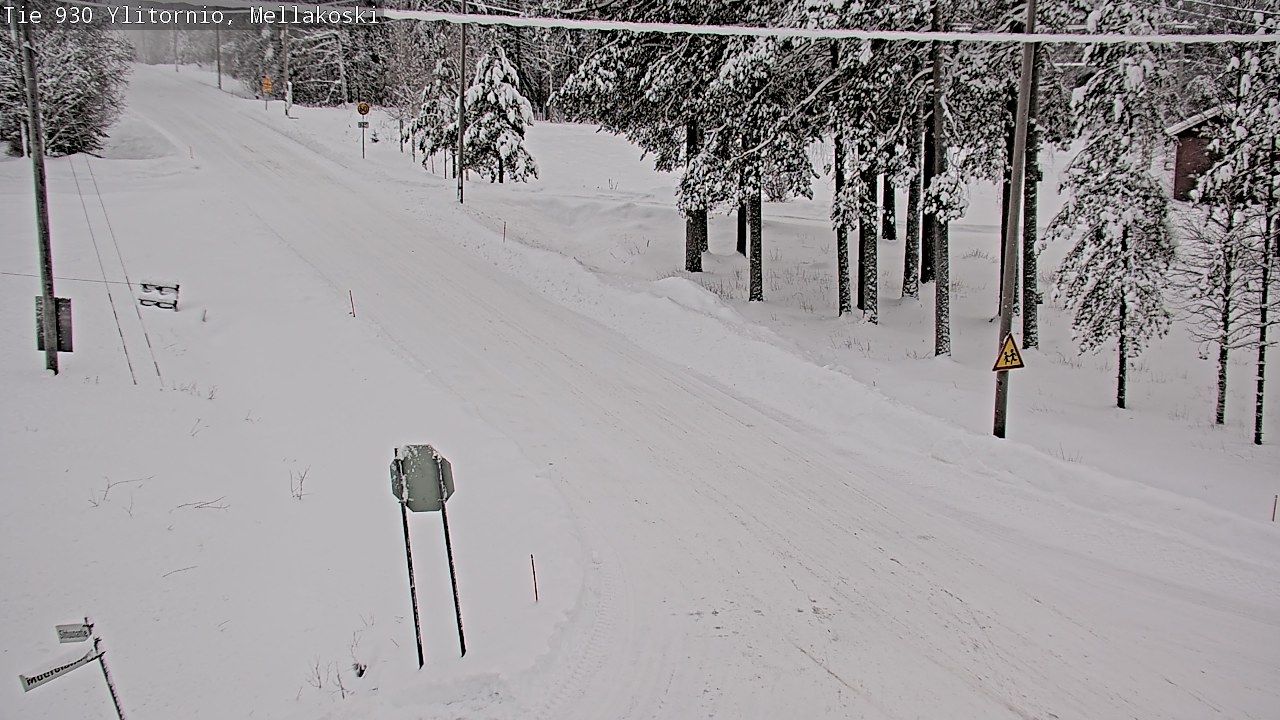 Weather Camera Image Väg 83 Övertorneå, Mellakoski, Ylitornio, Lappi
