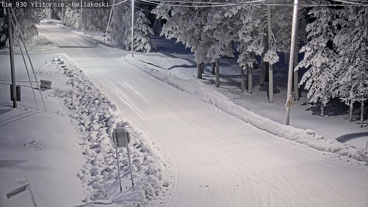 Weather Camera Image Road 83 Ylitornio, Mellakoski, Ylitornio, Lappi