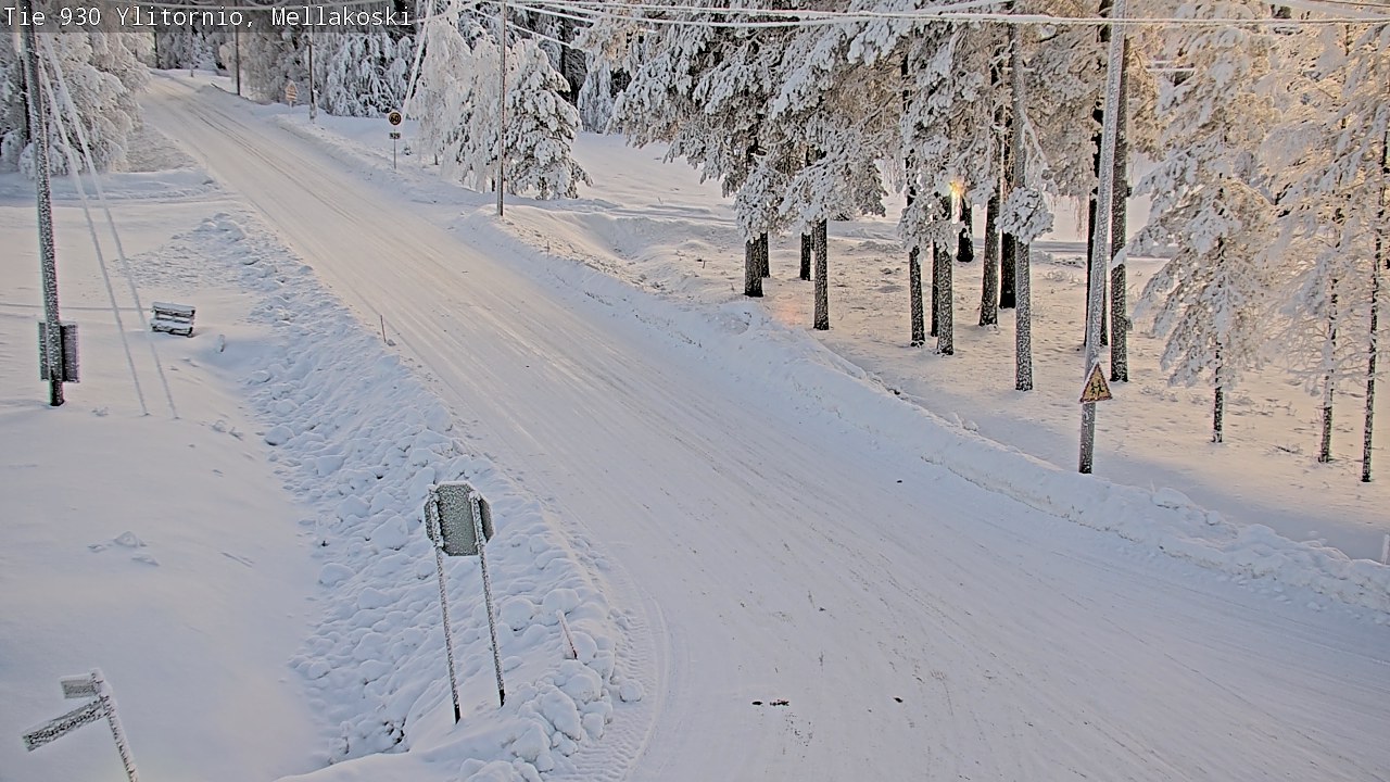 Weather Camera Image Road 83 Ylitornio, Mellakoski, Ylitornio, Lappi