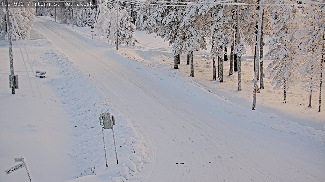 Weather Camera Image Road 83 Ylitornio, Mellakoski, Ylitornio, Lappi