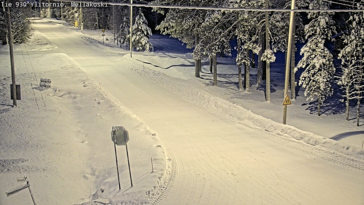 Weather Camera Image Väg 83 Övertorneå, Mellakoski, Ylitornio, Lappi