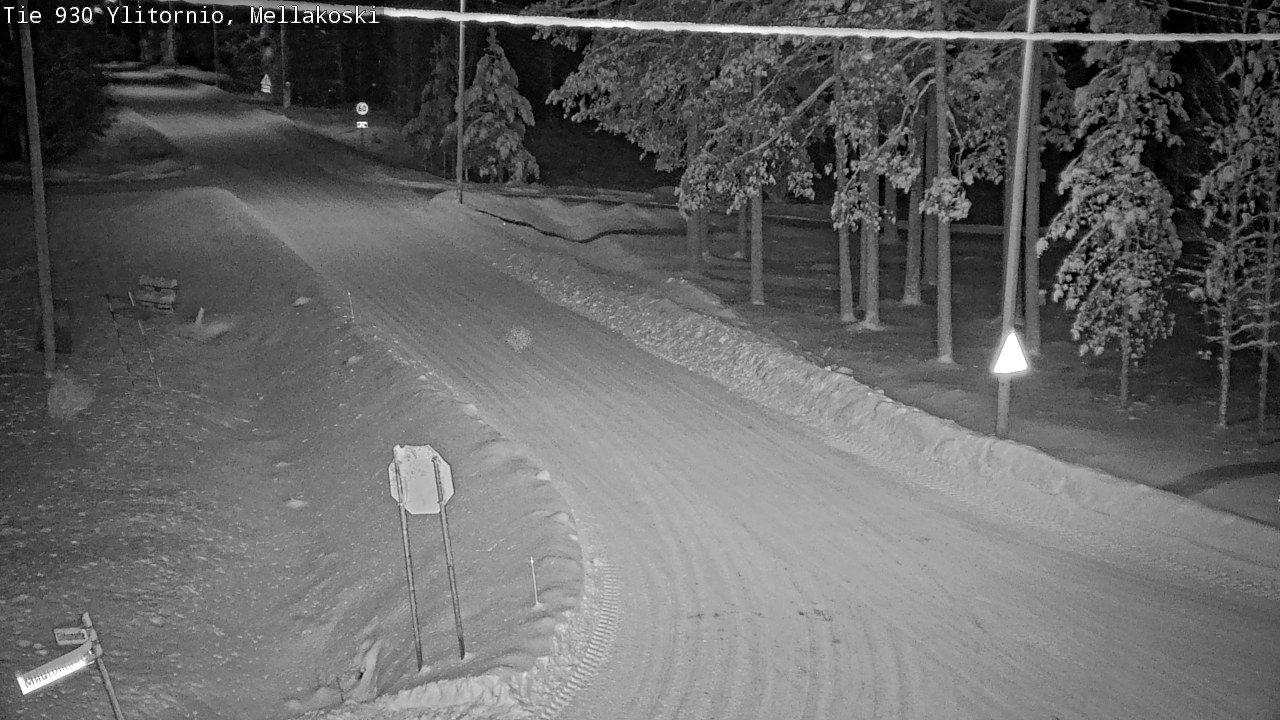 Weather Camera Image Väg 83 Övertorneå, Mellakoski, Ylitornio, Lappi