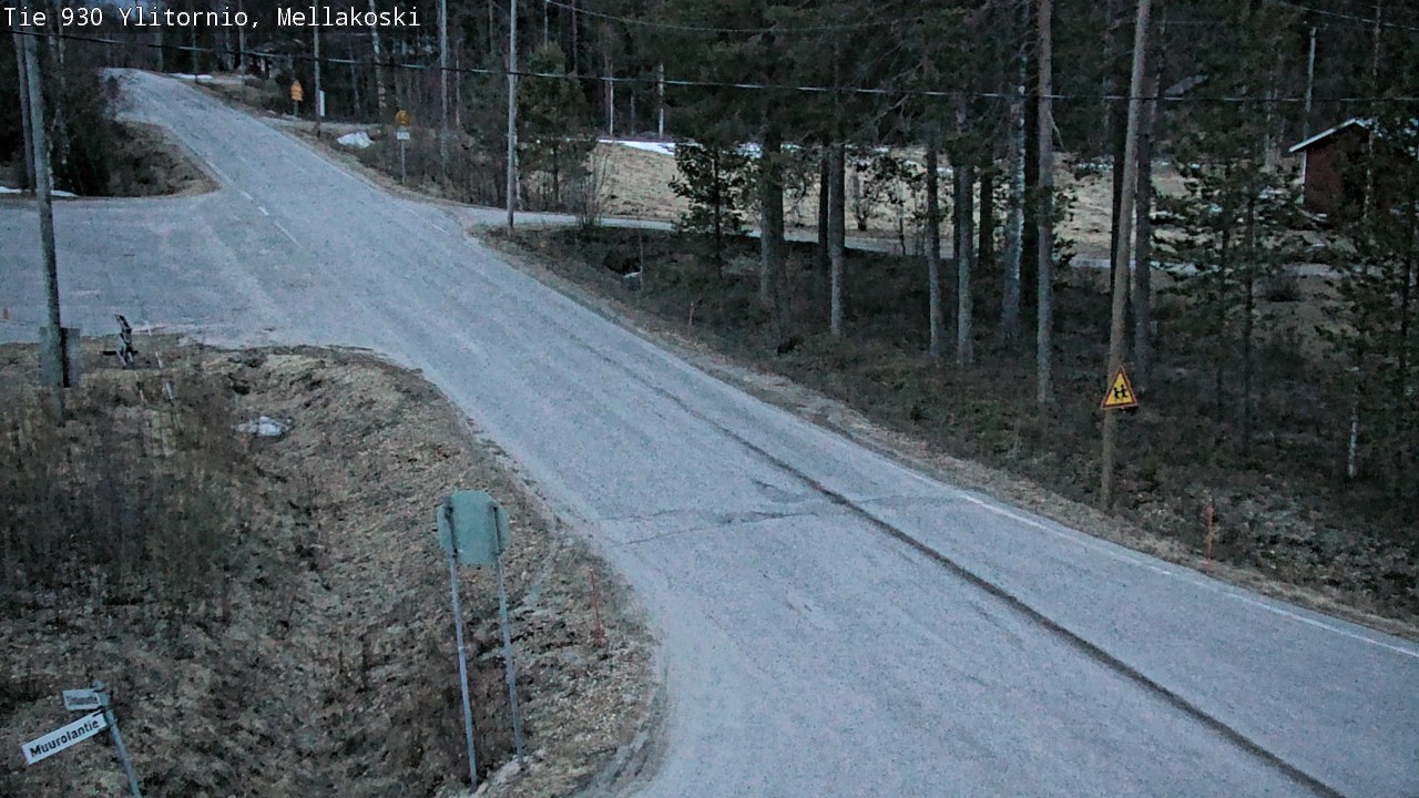 Weather Camera Image Road 83 Ylitornio, Mellakoski, Ylitornio, Lappi