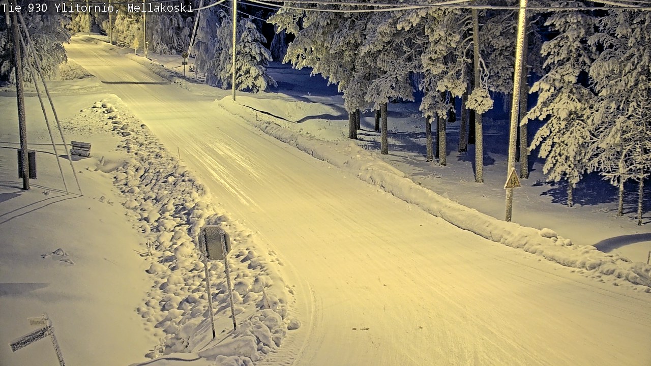 Weather Camera Image Road 83 Ylitornio, Mellakoski, Ylitornio, Lappi