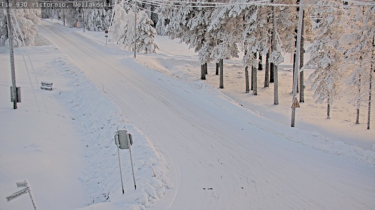 Weather Camera Image Road 83 Ylitornio, Mellakoski, Ylitornio, Lappi