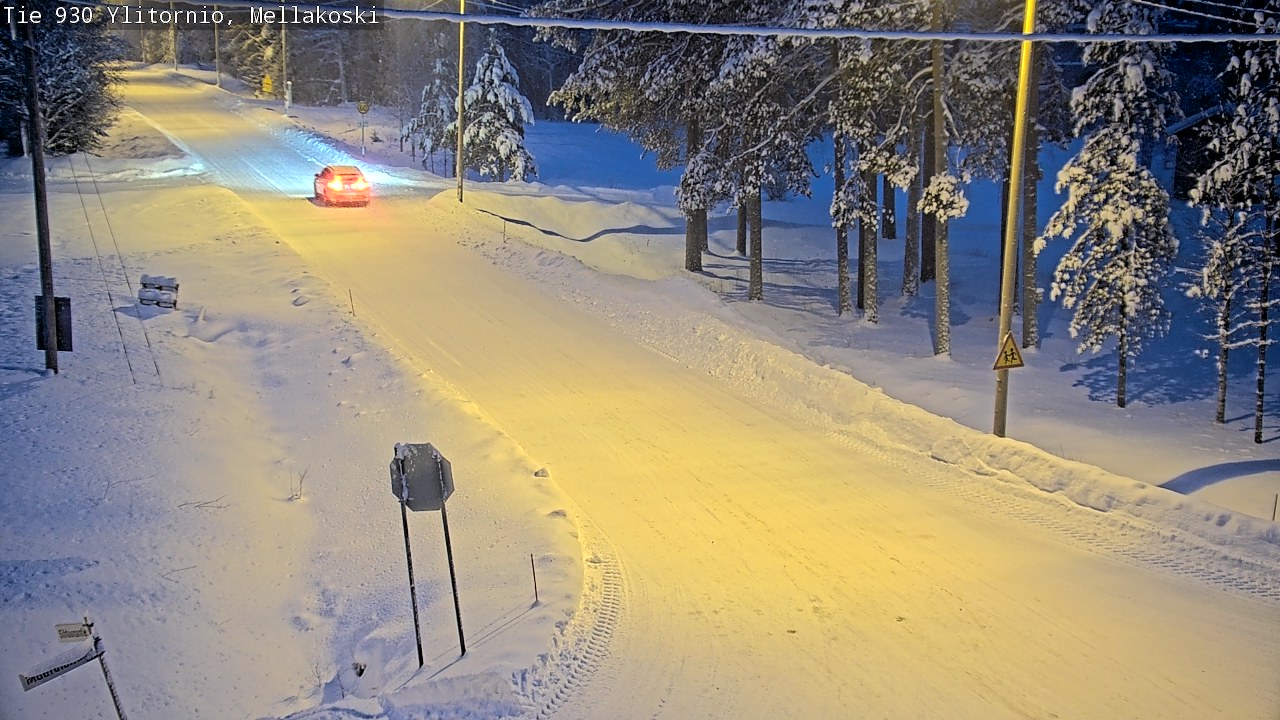 Weather Camera Image Väg 83 Övertorneå, Mellakoski, Ylitornio, Lappi