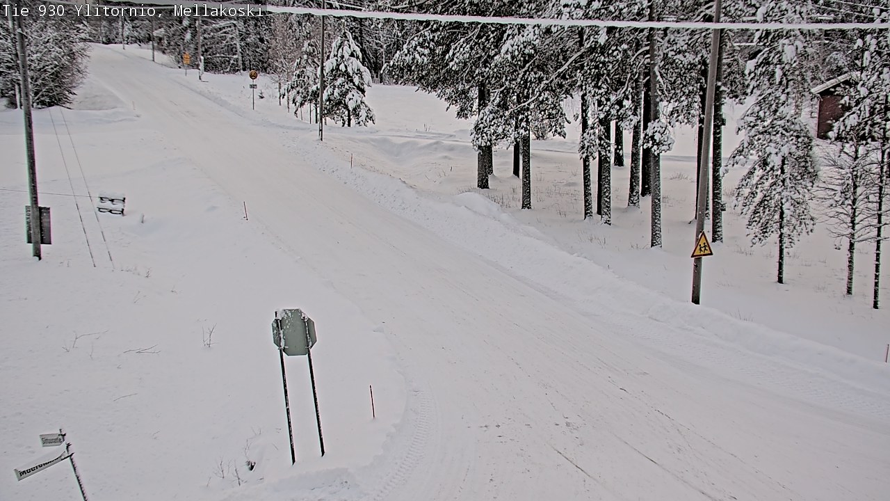 Weather Camera Image Väg 83 Övertorneå, Mellakoski, Ylitornio, Lappi