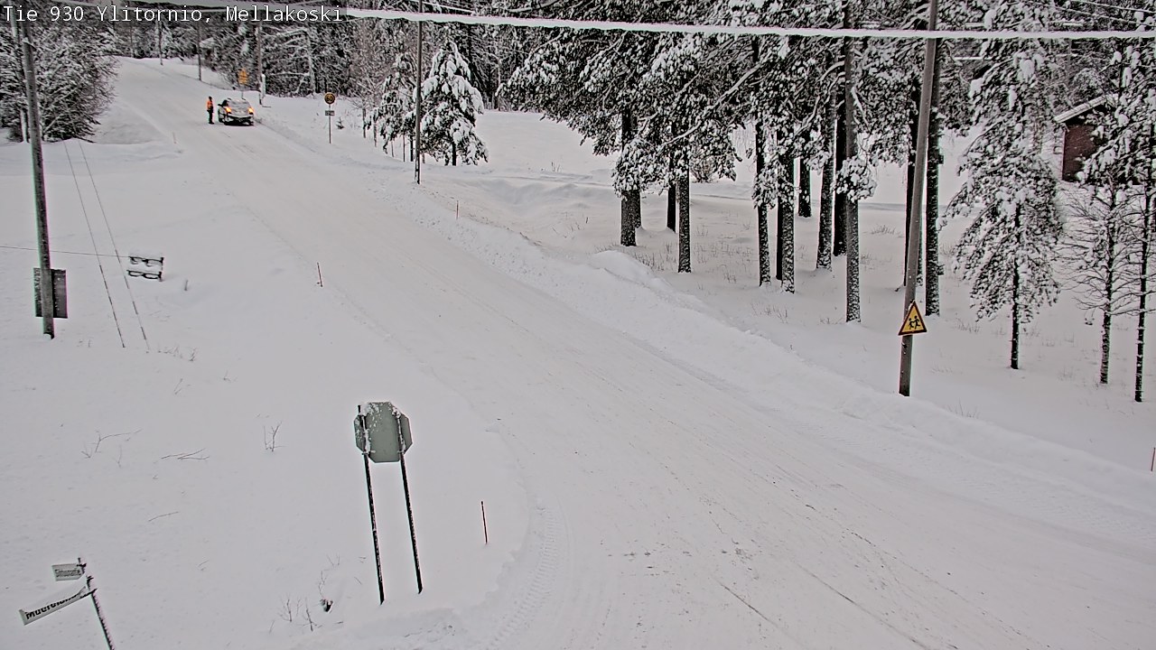 Weather Camera Image Väg 83 Övertorneå, Mellakoski, Ylitornio, Lappi
